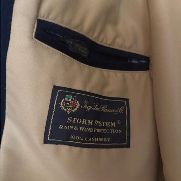 Loro Piana Storm System  rain protection CASHMERE DOUBLE BREASTED OVERCOAT XXL - Picture 11 of 15